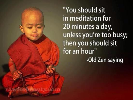 sit and meditate
